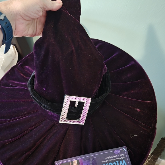 Custom WITCH costume size Large (includes everything) dress, hat, broom, boots - Picture 8 of 9